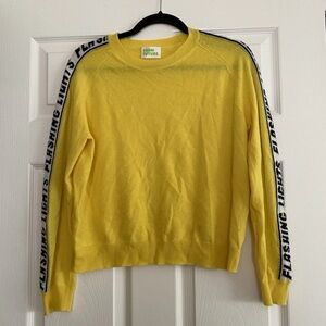 100% Cashmere From Future Yellow Crew Neck Sweater